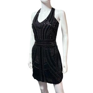 NWT Parisian Collection Handcrafted Beaded Dress - size M/L